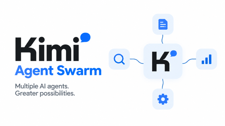 Kimi Agent Swarm multi-agent system illustration